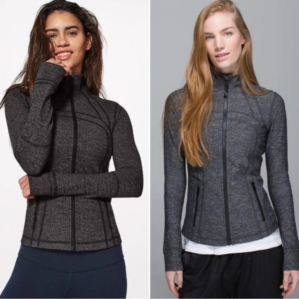 Lululemon Forme II Textured Jacket Black / Deep Coal Size 6